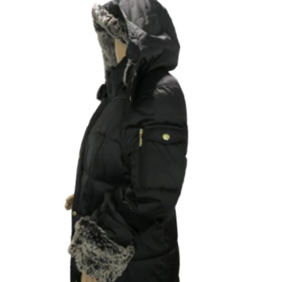 Liz Claiborne Warm and Cozy Winter Coat with Faux Fur Trim - Picture 6 of 11